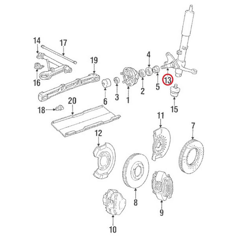 Porsche Strut 91134104133